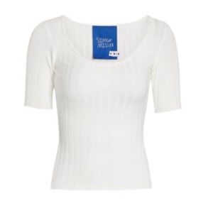 Simon Miller Vista Scoopneck Ribbed Top